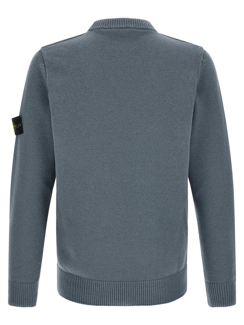 Stone Island Blue Virgin Wool Cardigan
