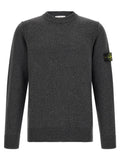 Stone Island Gray Virgin Wool Cardigan