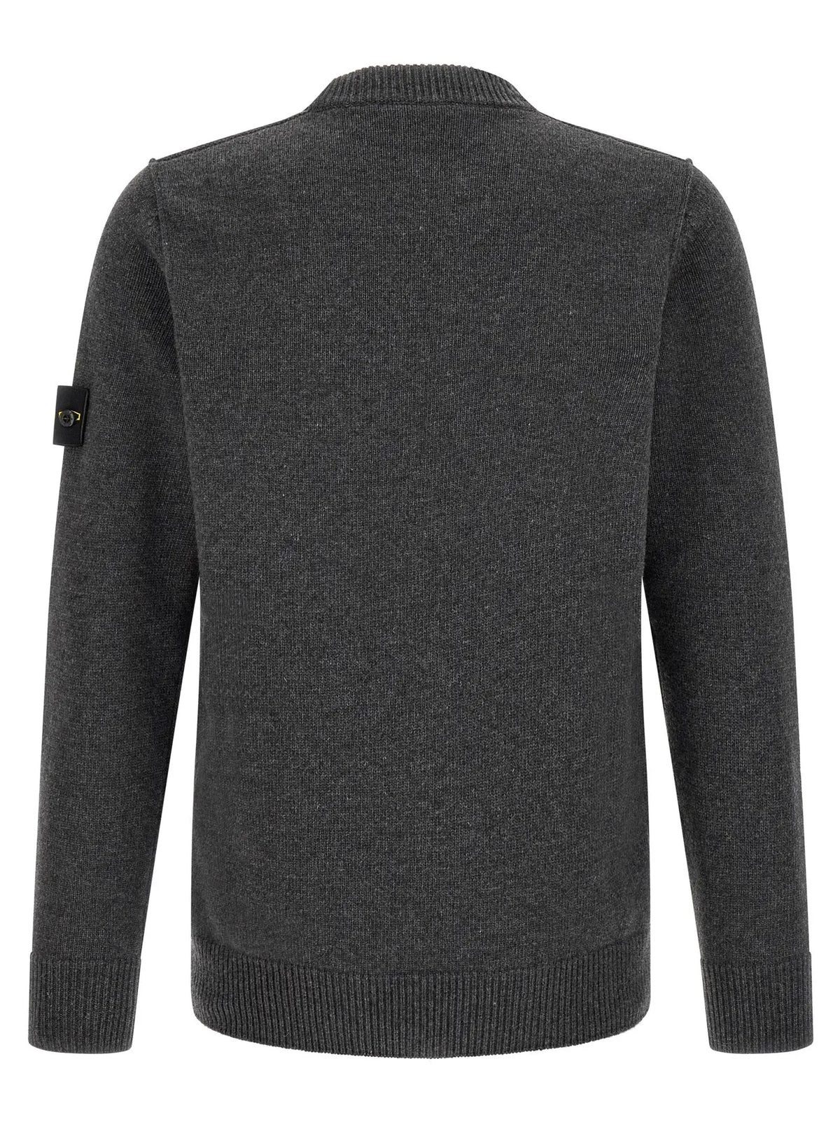 Stone Island Gray Virgin Wool Cardigan