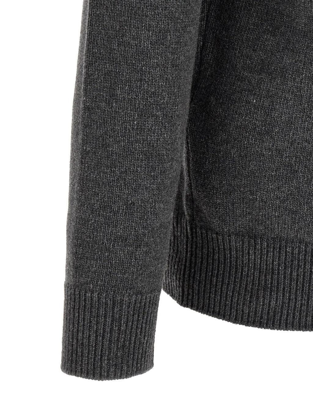 Stone Island Gray Virgin Wool Cardigan