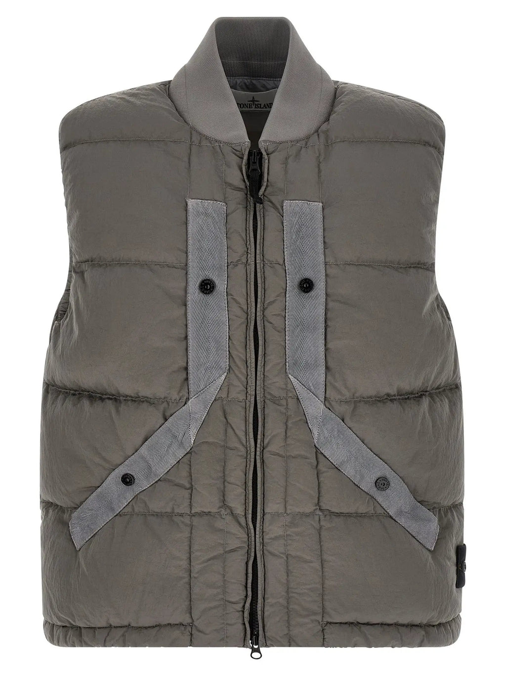 Stone Island Stone Island Gray Polyamide Sleeveless Jacket