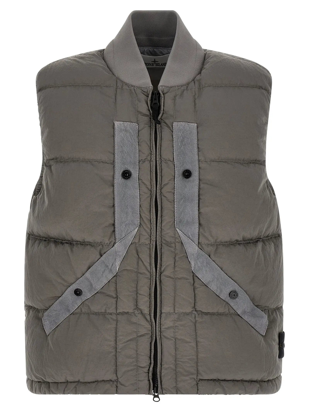 Stone Island Stone Island Gray Polyamide Sleeveless Jacket