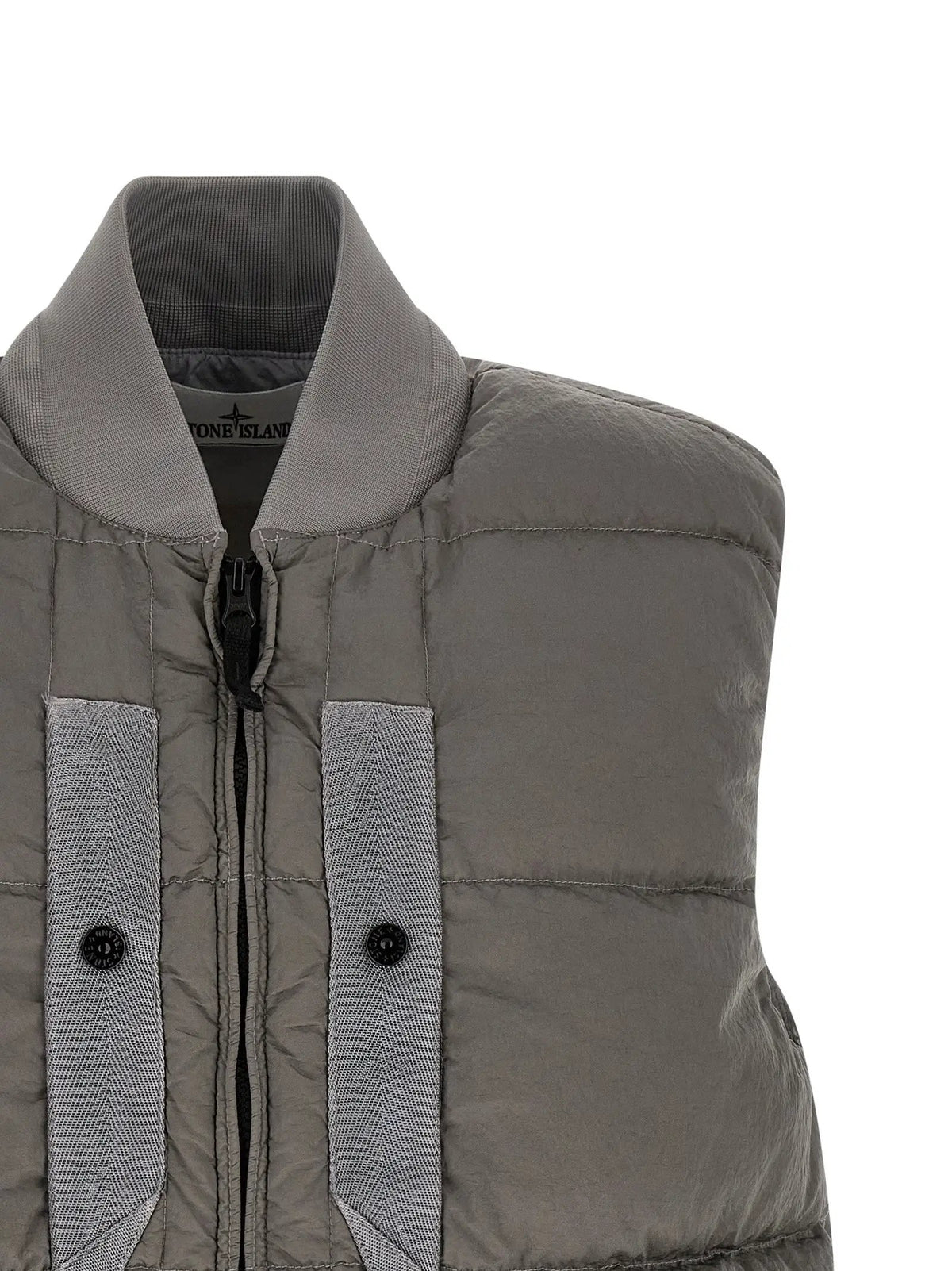Stone Island Stone Island Gray Polyamide Sleeveless Jacket
