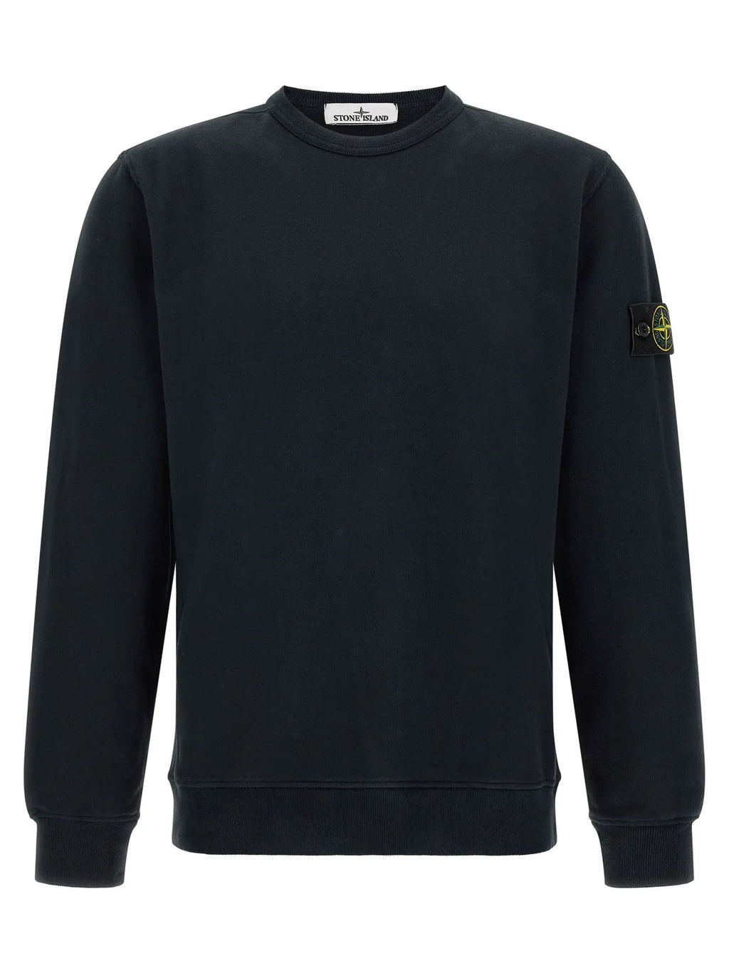 Stone Island Blue Cotton Sweatshirt