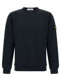 Stone Island Blue Cotton Sweatshirt