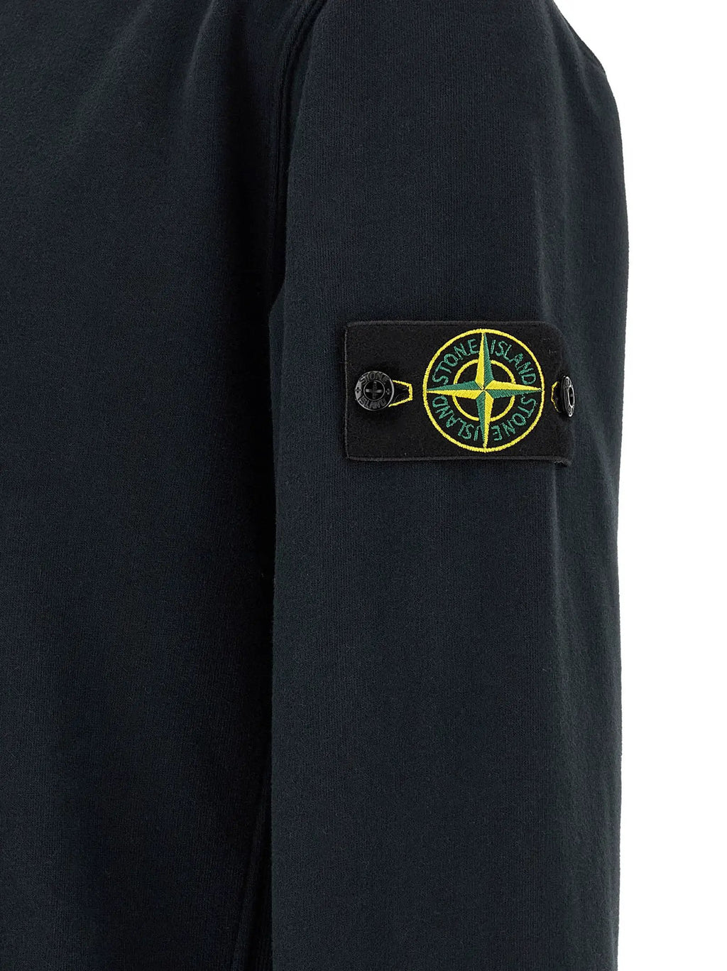 Stone Island Blue Cotton Sweatshirt