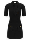 Elisabetta Franchi Elisabetta Franchi Black Viscose Short Dress