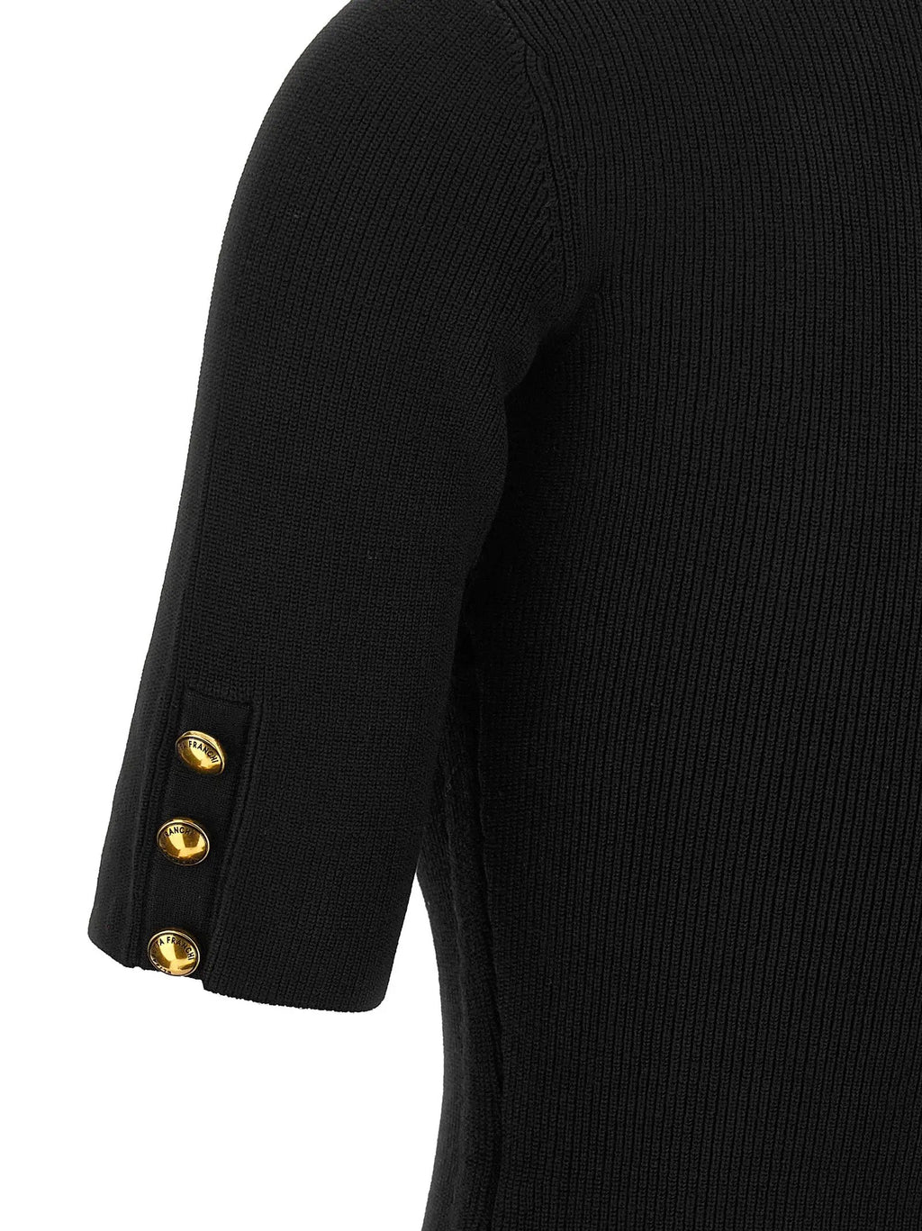 Elisabetta Franchi Elisabetta Franchi Black Viscose Short Dress