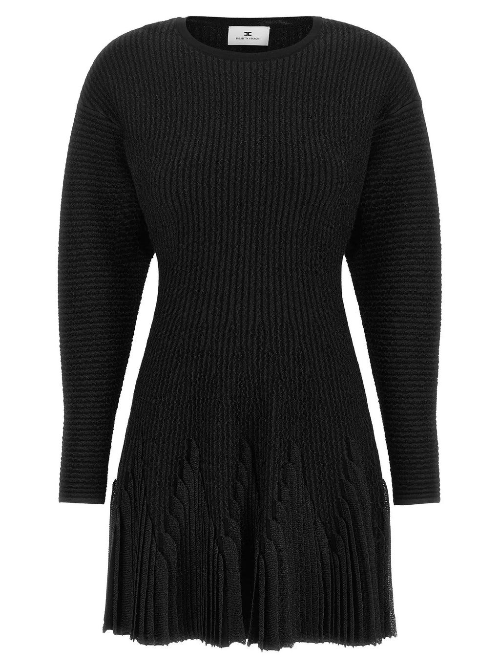 Robe courte Elisabetta Franchi noire en viscose