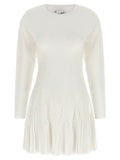 Robe courte blanche en viscose Elisabetta Franchi