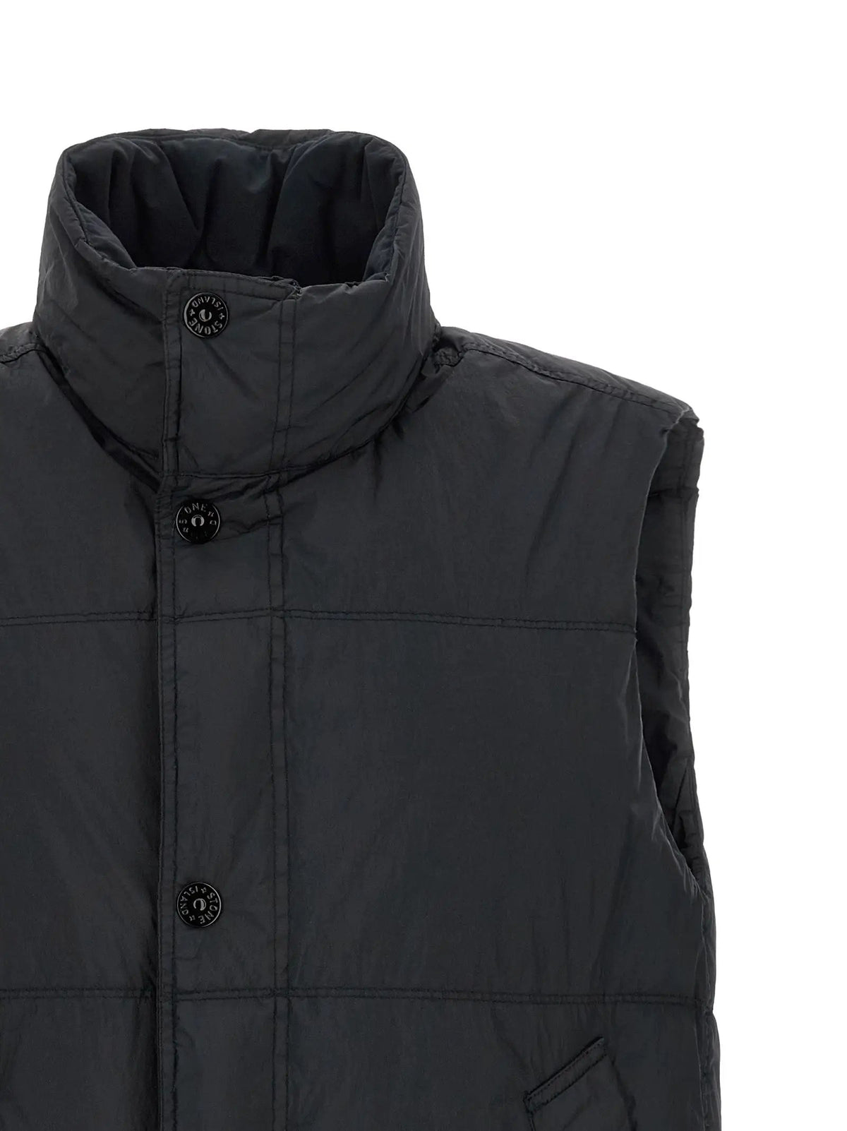Stone Island Stone Island Blue Polyamide Sleeveless Jacket