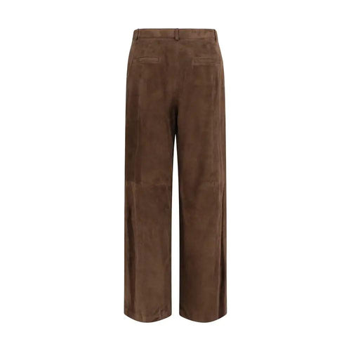 Pantalon en cuir marron Arma