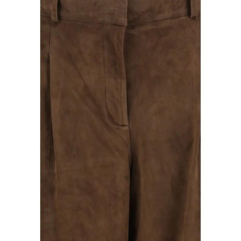 Arma Brown Leather Pants