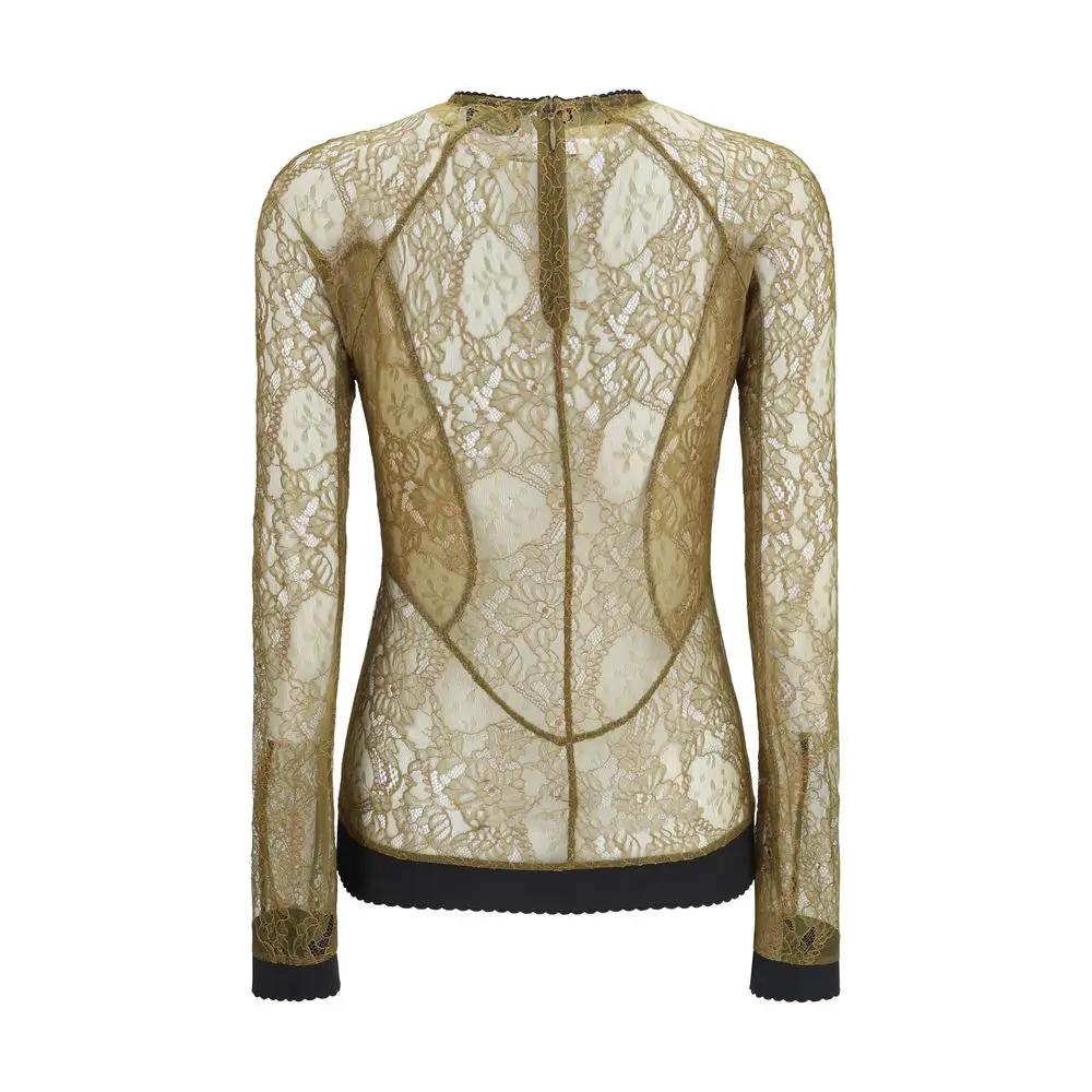 La blouse The Attico bicolore en polyamide
