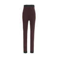 The Attico Purple Viscose Leggings