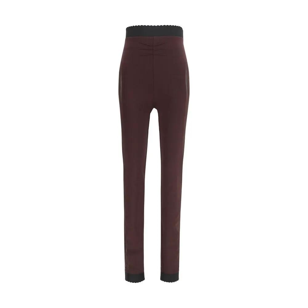 The Attico Purple Viscose Leggings