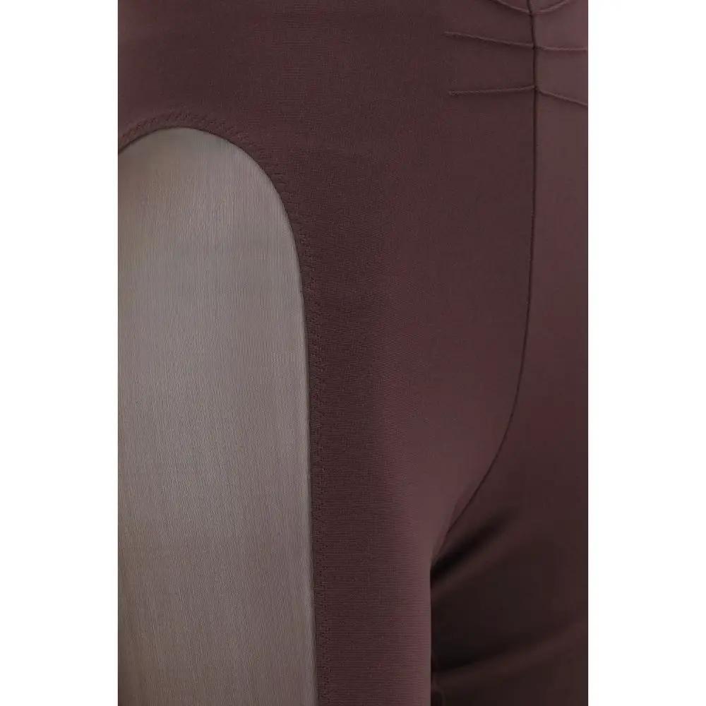 The Attico Purple Viscose Leggings