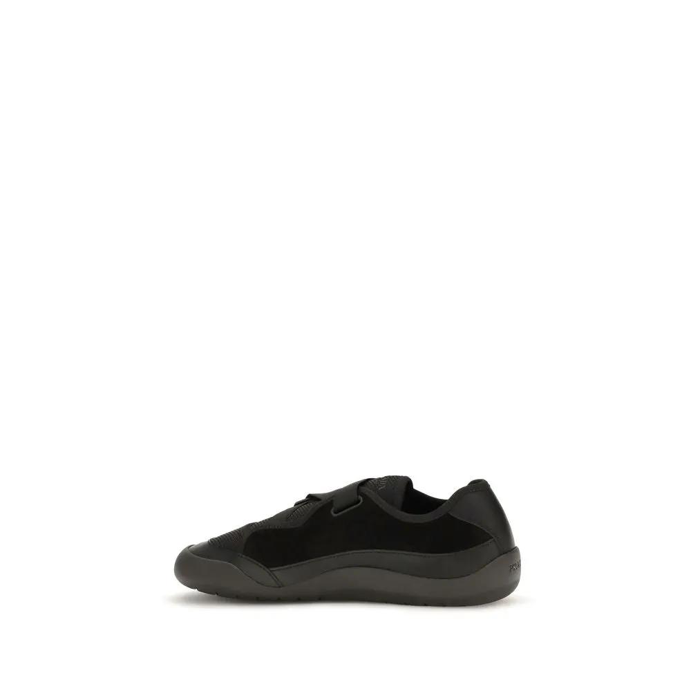 Prada Black Nylon Low Top Sneakers