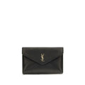 Portefeuille Saint Laurent Black Lamb Ovis Aries