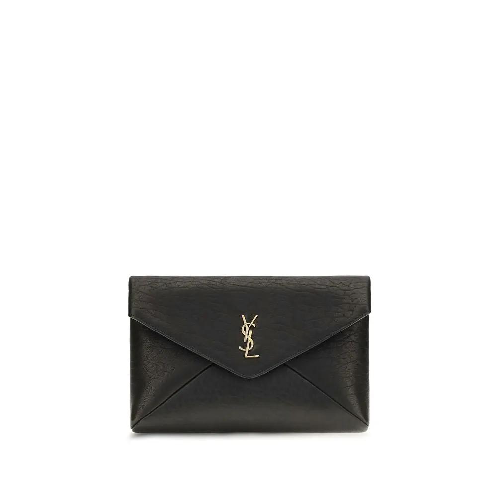 Portefeuille Saint Laurent Black Lamb Ovis Aries
