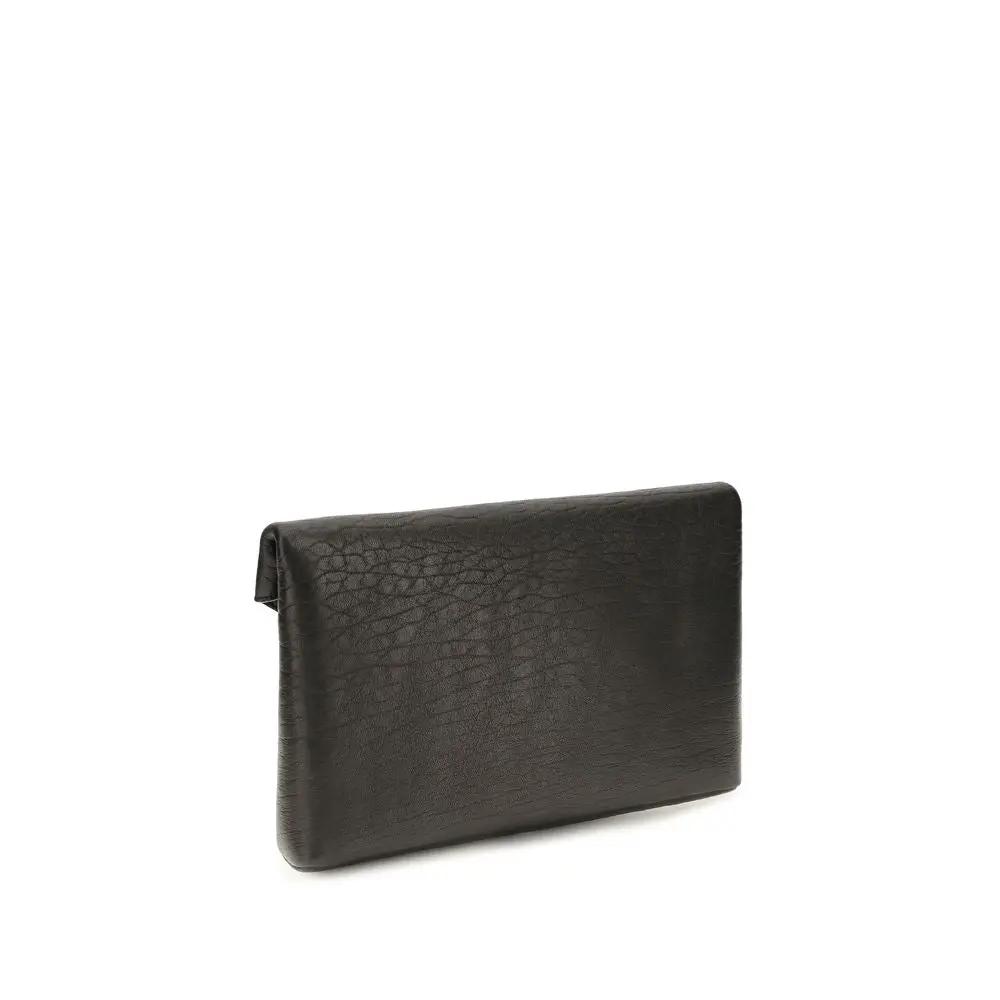 Portefeuille Saint Laurent Black Lamb Ovis Aries
