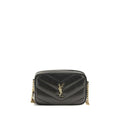 Saint Laurent Black Lamb Ovis Aries Aries Shoulder Bag