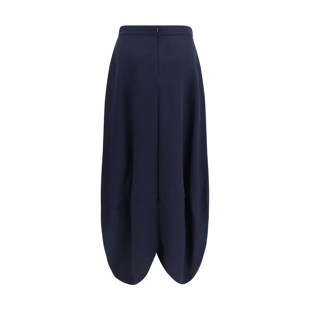 Giorgio Armani Blue Silk Long Skirt