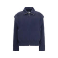 Giorgio Armani Blue Wool Oves Aries Bomber