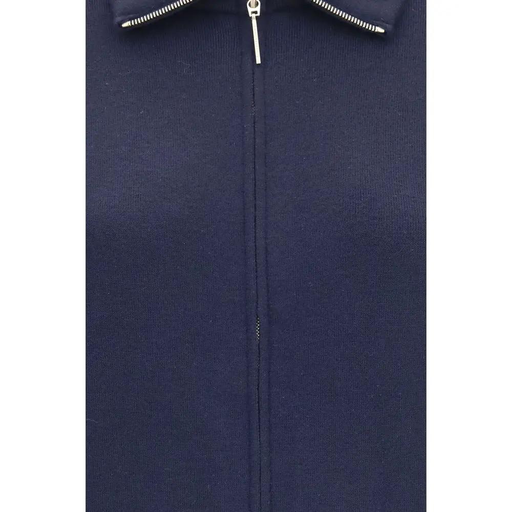 Giorgio Armani Blue Wool Oves Aries Bomber