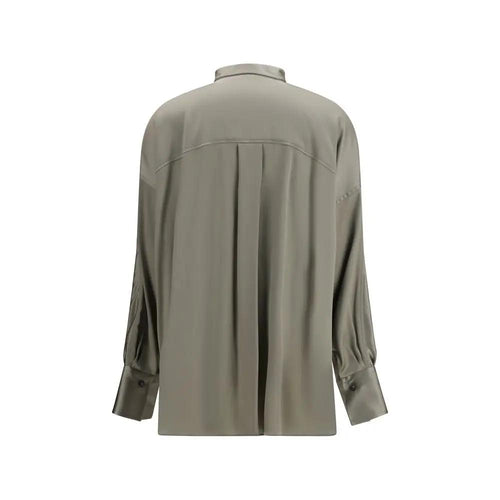 Brunello Cucinelli Brunello Cucinelli Bicolor Silk Shirt