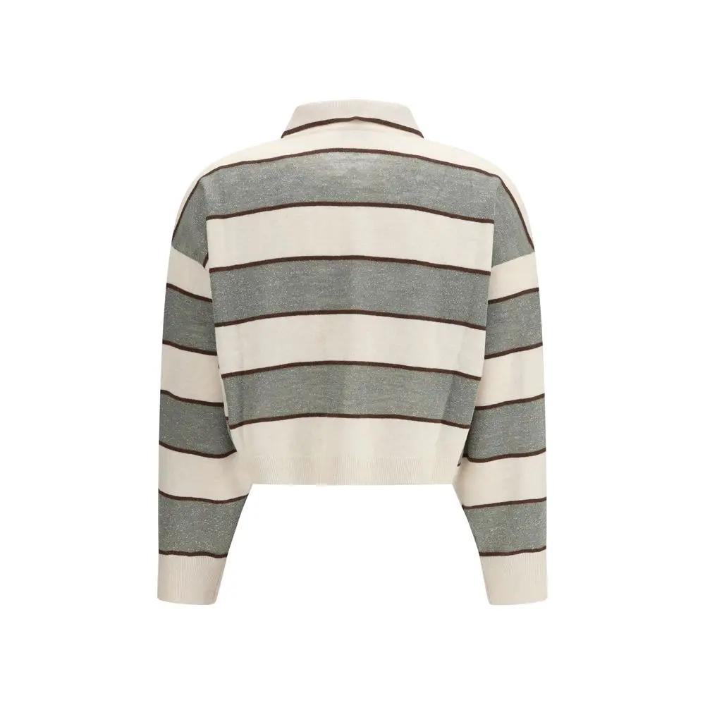 Brunello Cucinelli Multicolor Wool Oves Aries T-Shirt