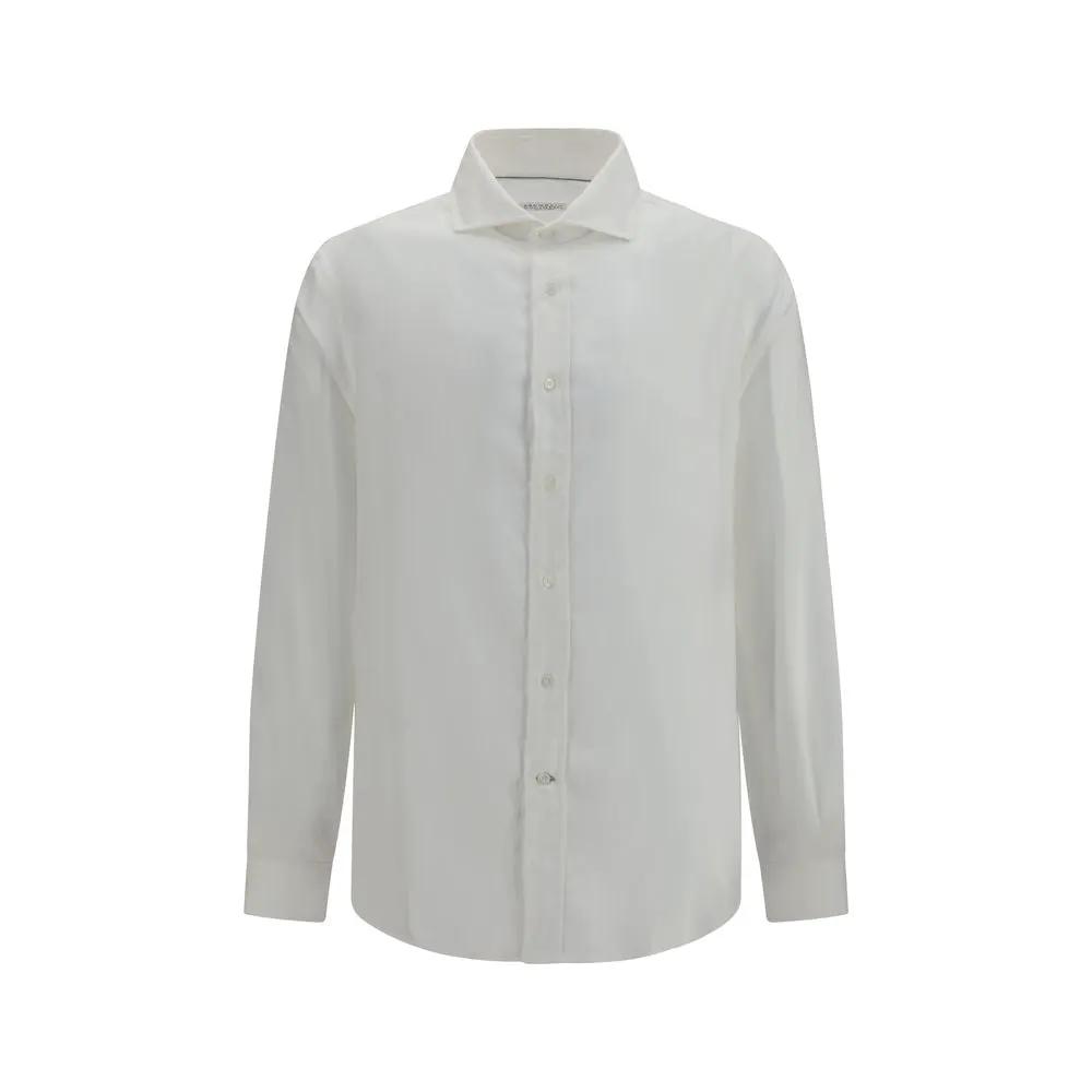 Brunello Cucinelli Brunello Cucinelli White Cotton Dress Shirt