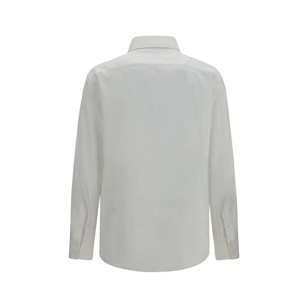 Brunello Cucinelli Brunello Cucinelli White Cotton Dress Shirt