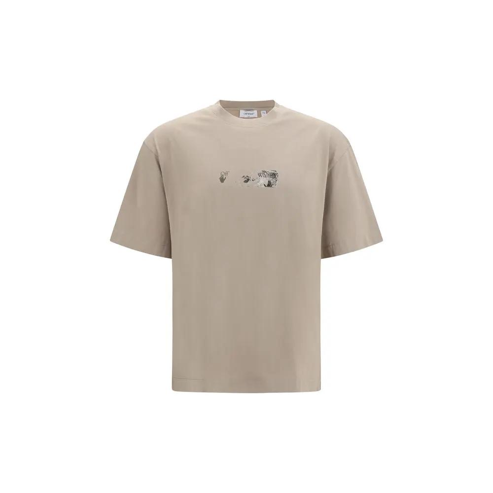 Off-White Beige Cotton Sportswear