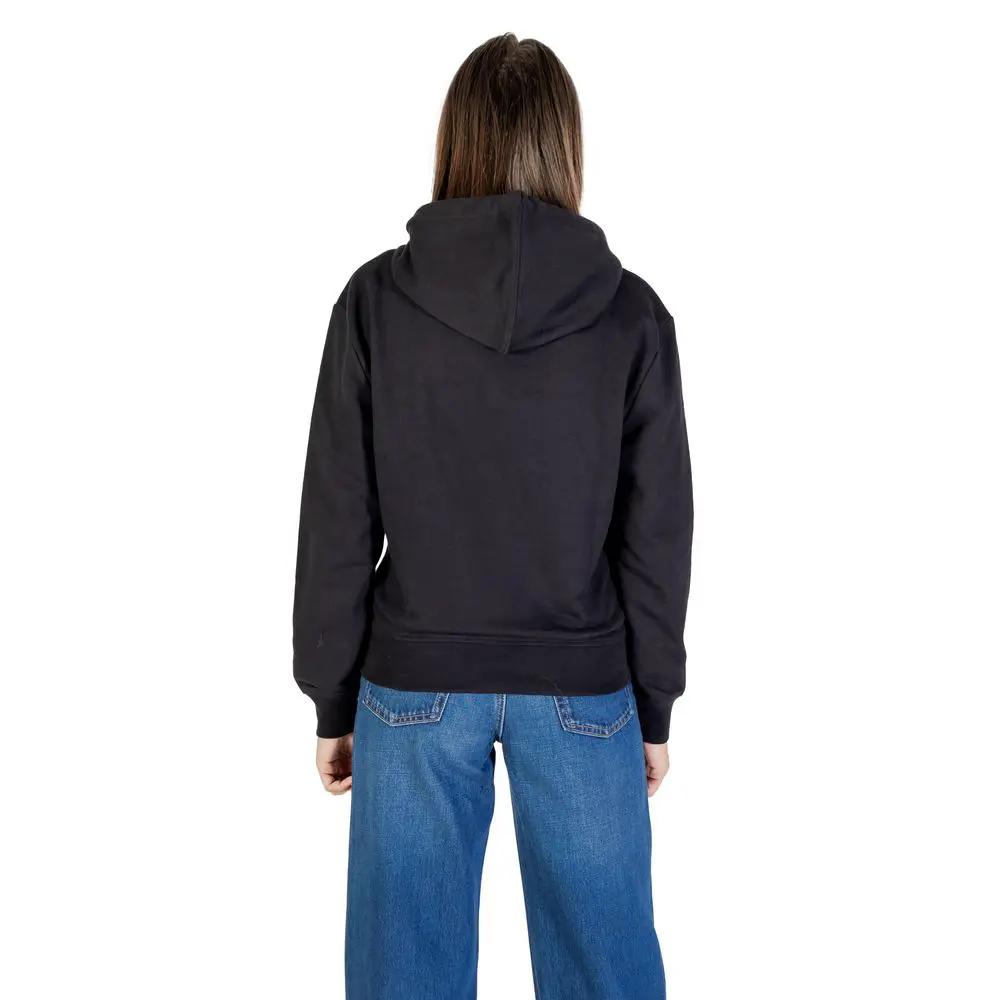 Sweat à capuche noir en coton Calvin Klein Jeans