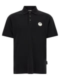 Palm Angels Black Cotton Polo Shirt