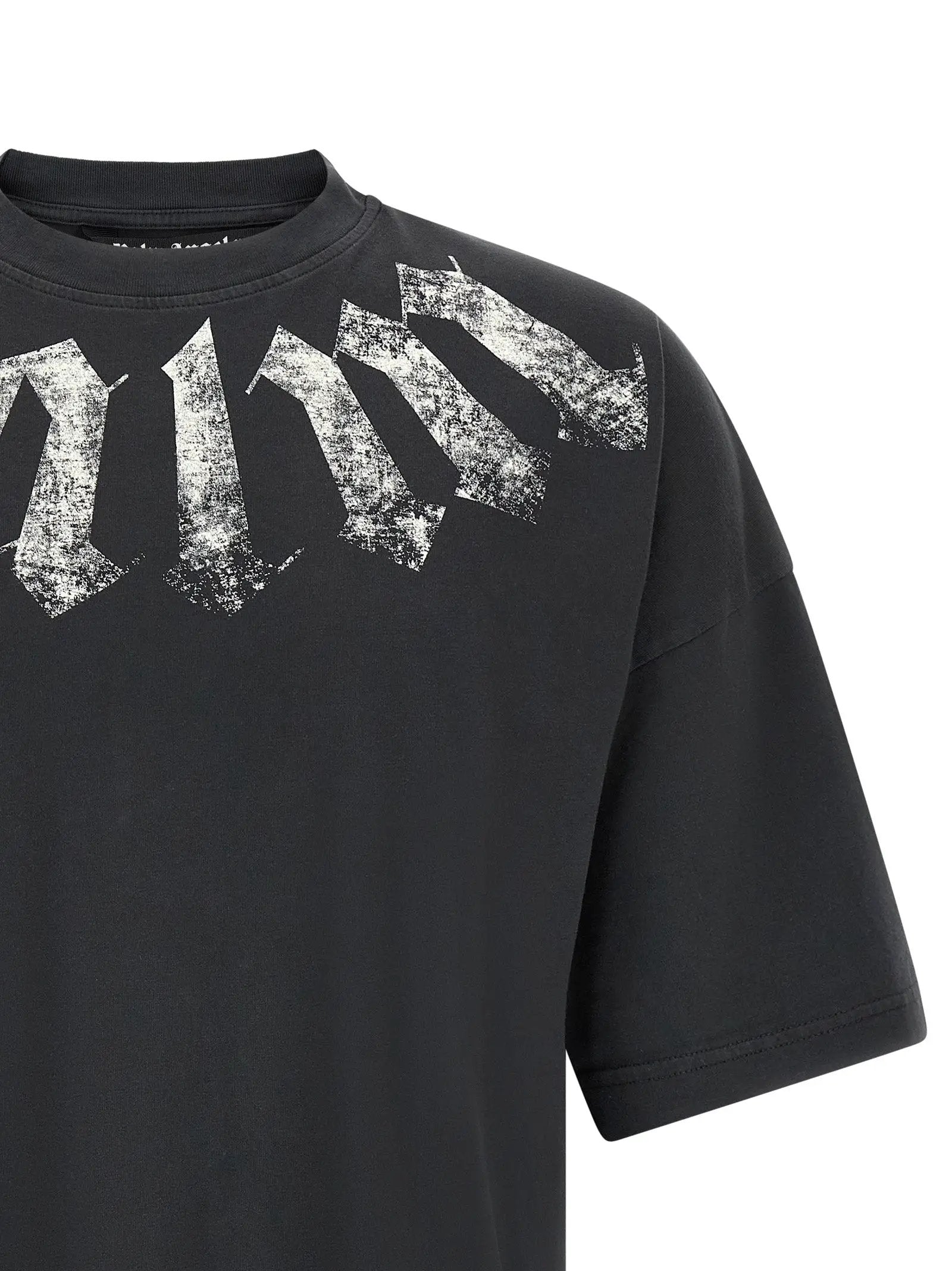 Palm Angels Palm Angels Black Cotton T-Shirt