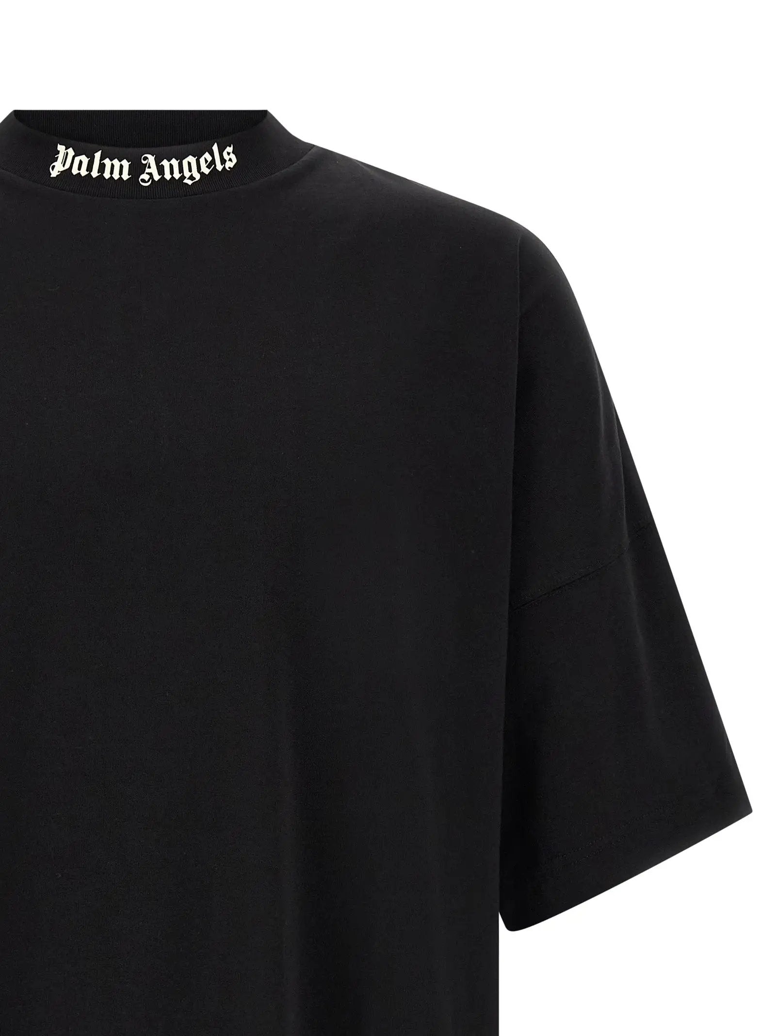 Palm Angels Black Cotton T-Shirt