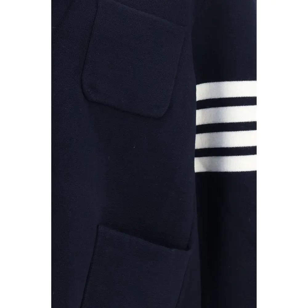 Thom Browne Blue Wool Oves Aries Full-Length Jacket