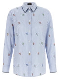 Etro Blue Cotton Blouse