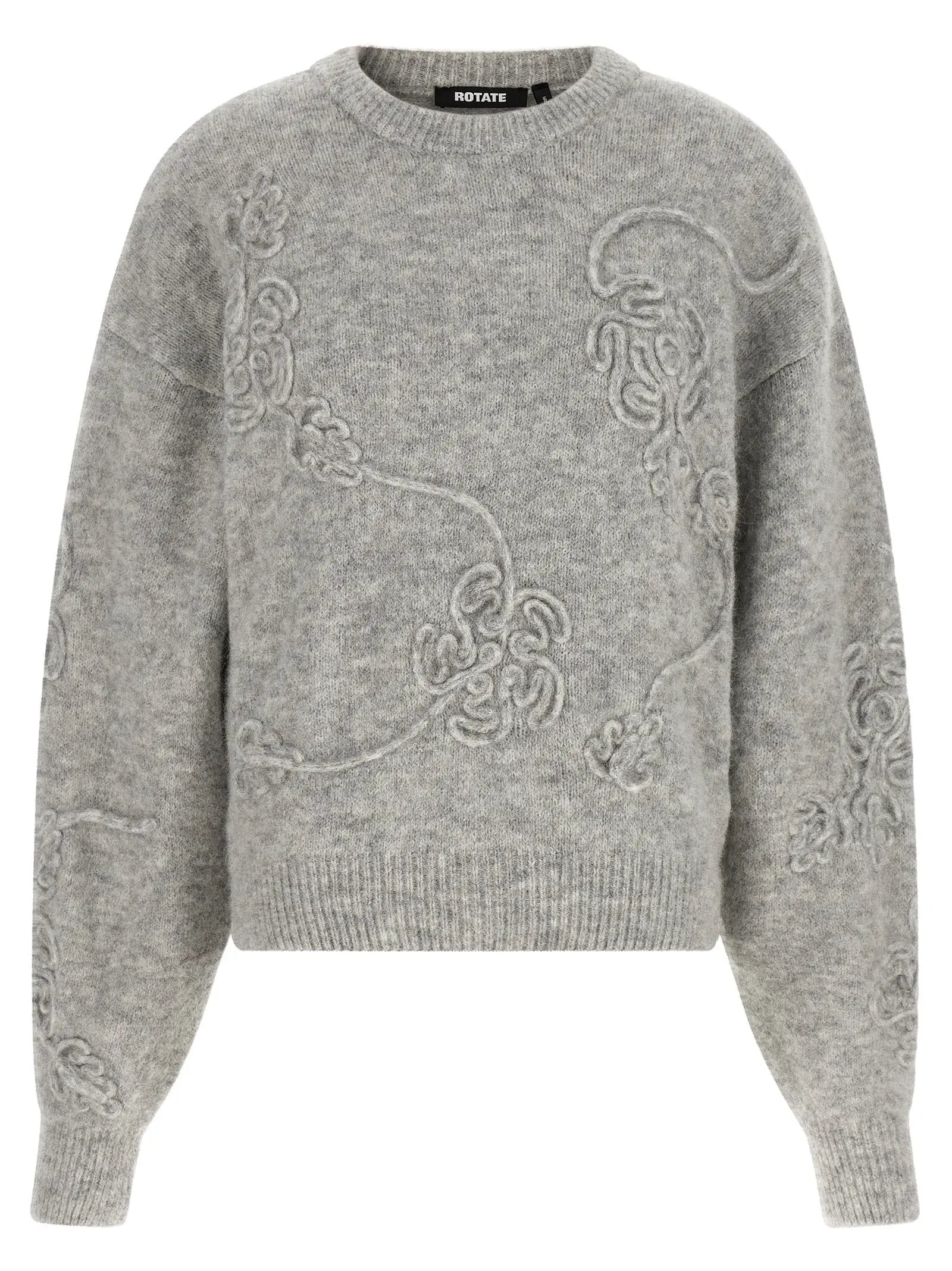 ROTATE BIRGER CHRISTENSEN Gray Wool Cardigan