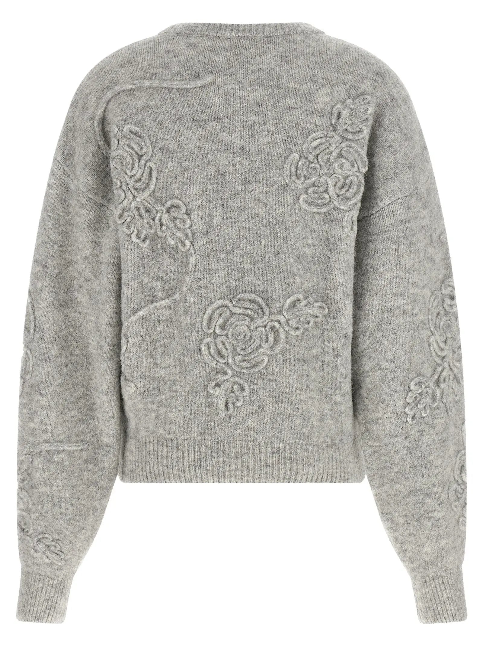 ROTATE BIRGER CHRISTENSEN Gray Wool Cardigan
