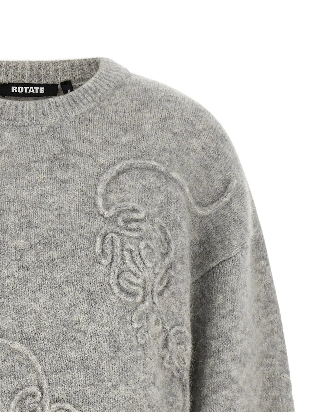 ROTATE BIRGER CHRISTENSEN Gray Wool Cardigan