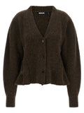 ROTATE BIRGER CHRISTENSEN Brown Wool Cardigan