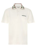 Casablanca White Organic Cotton Polo Shirt