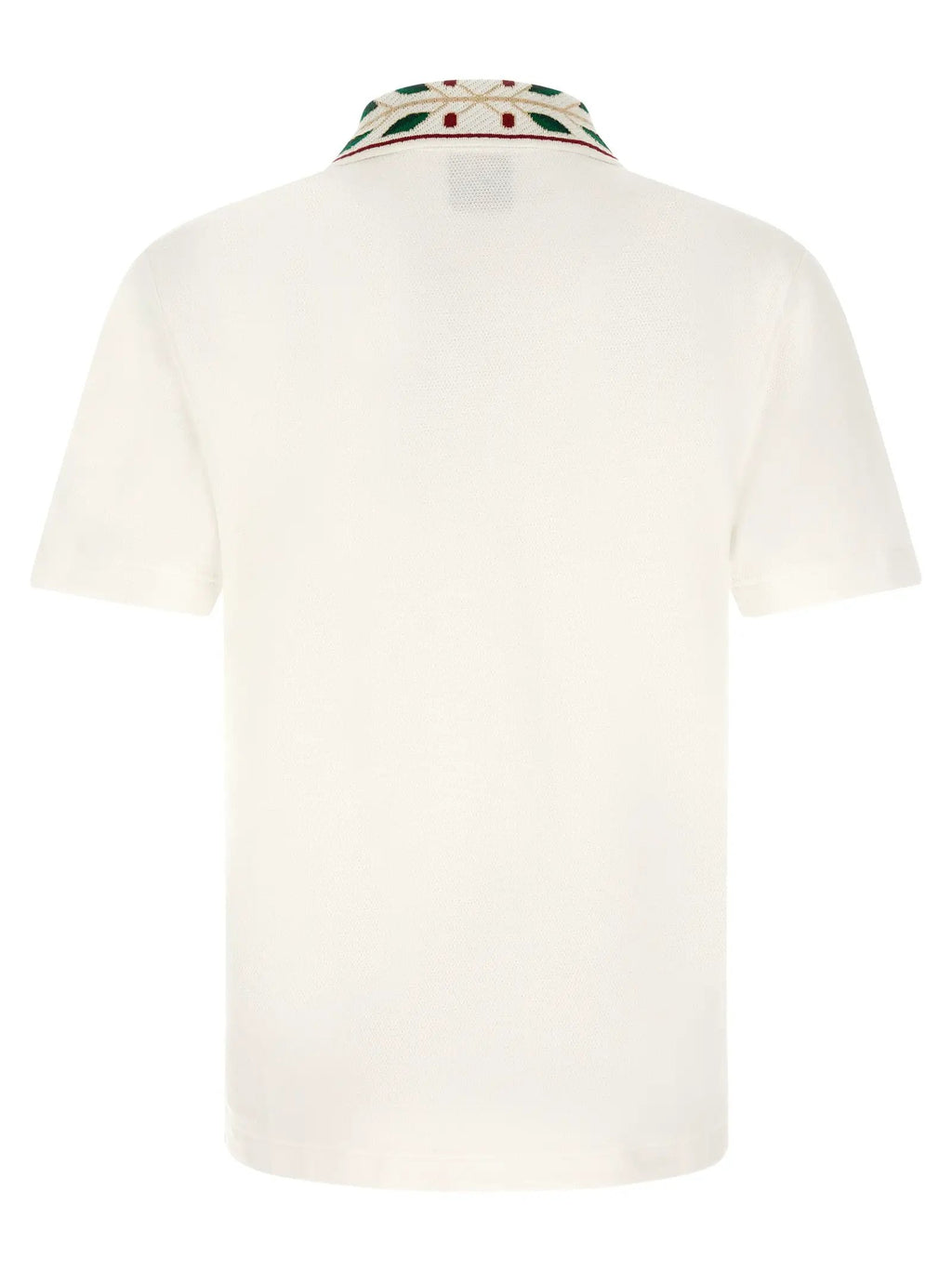 Casablanca White Organic Cotton Polo Shirt