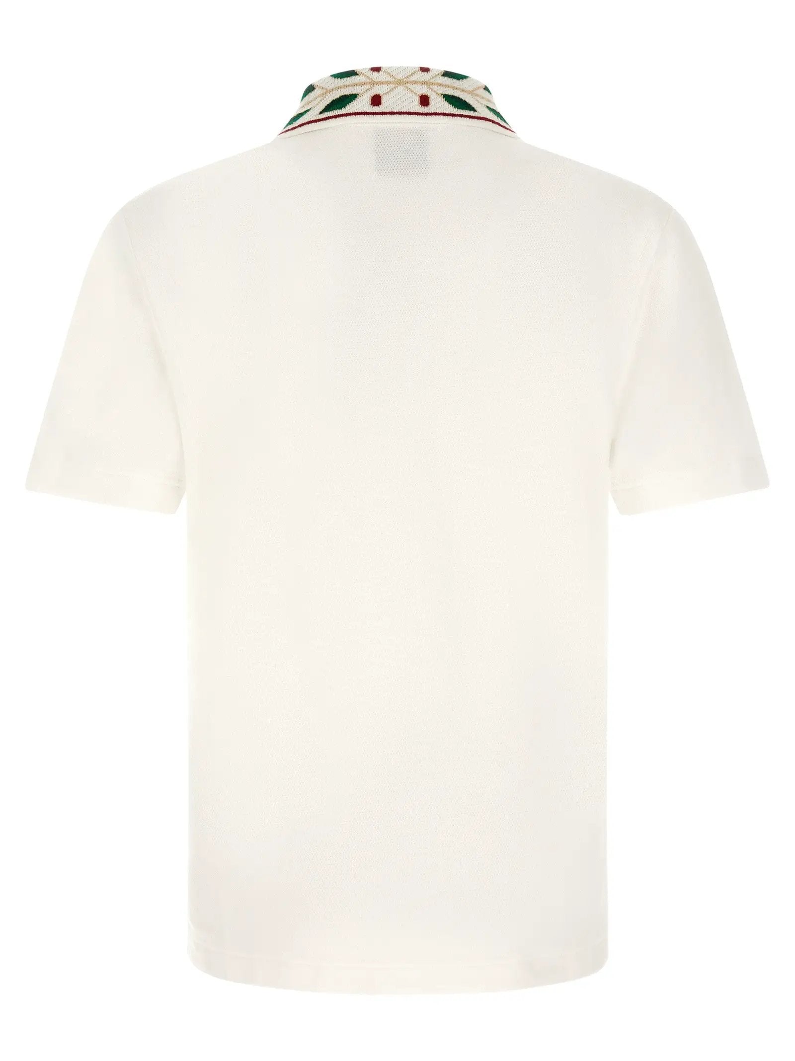 Casablanca White Organic Cotton Polo Shirt