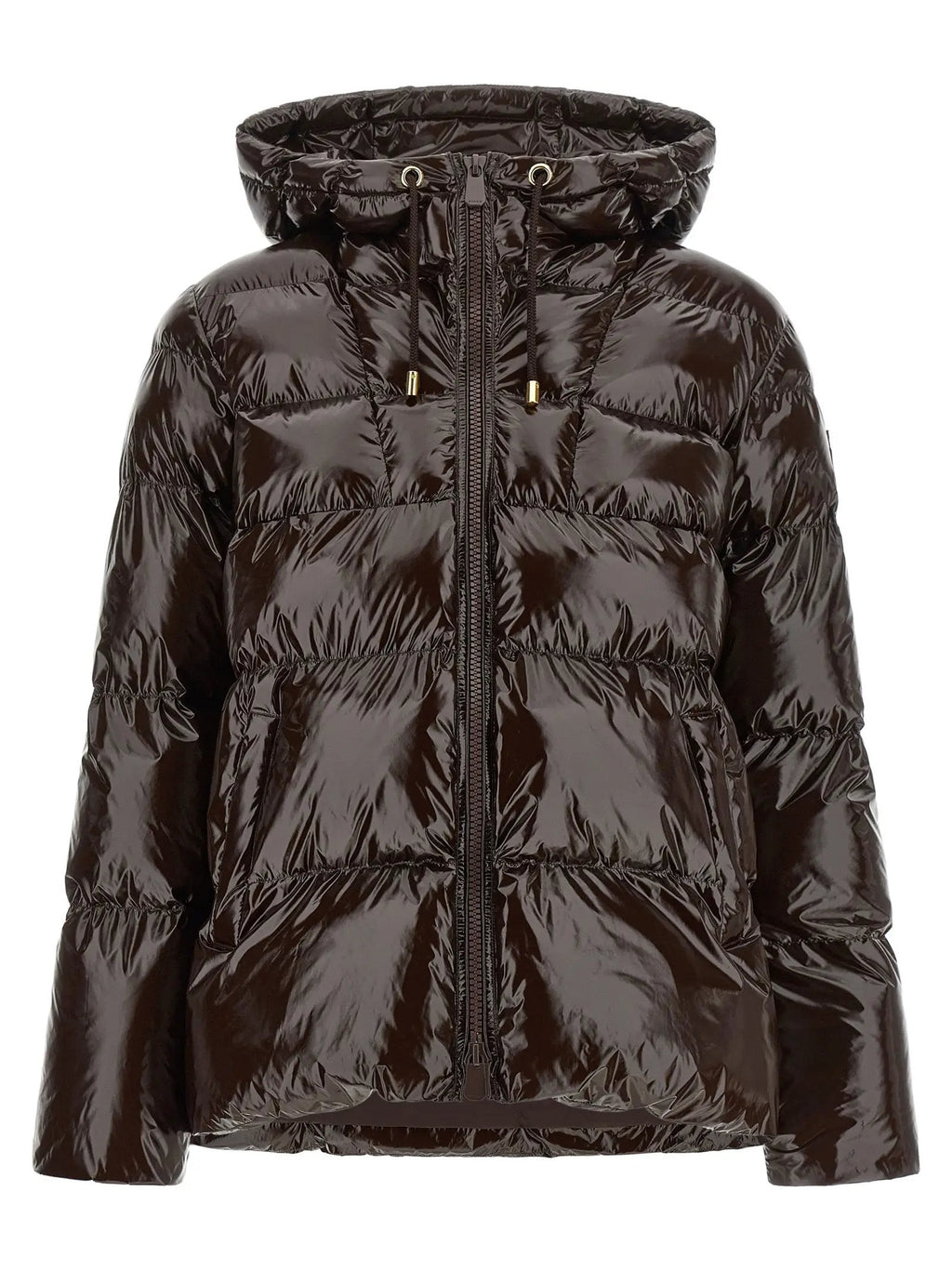 PINKO Brown Polyamide Full-Length Jacket
