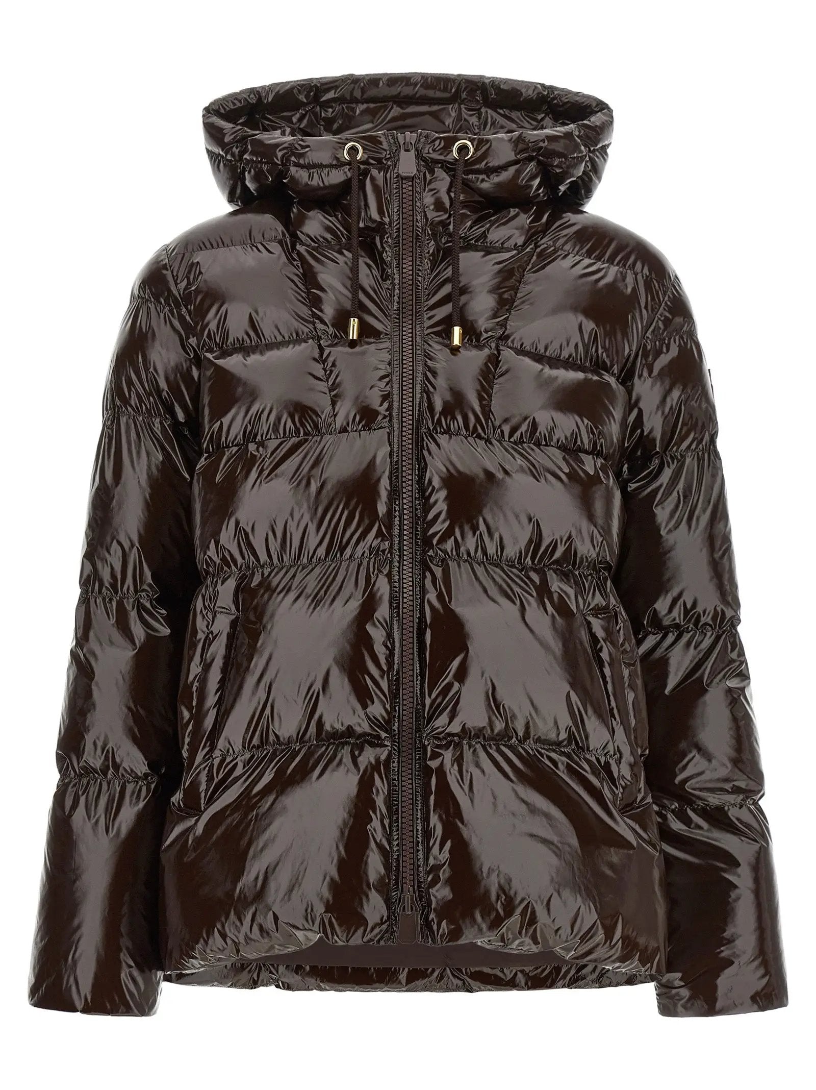 PINKO Brown Polyamide Full-Length Jacket