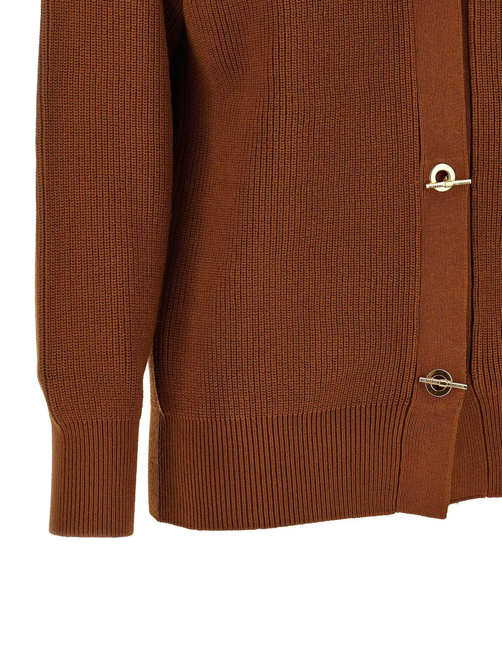 Elisabetta Franchi Brown Viscose Cardigan